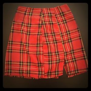 Plaid Miniskirt